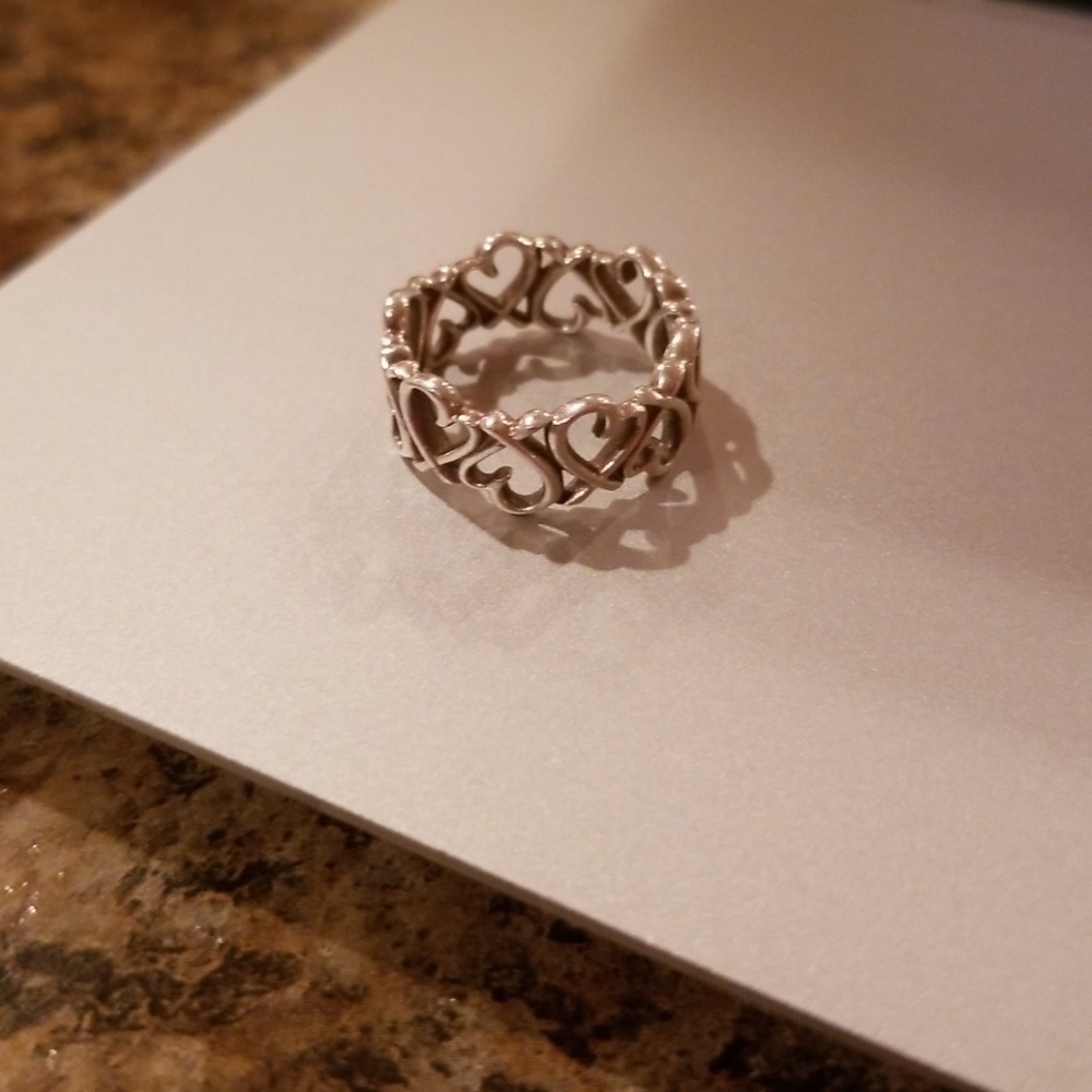 Tiffany & Co. heart ring silver size 5